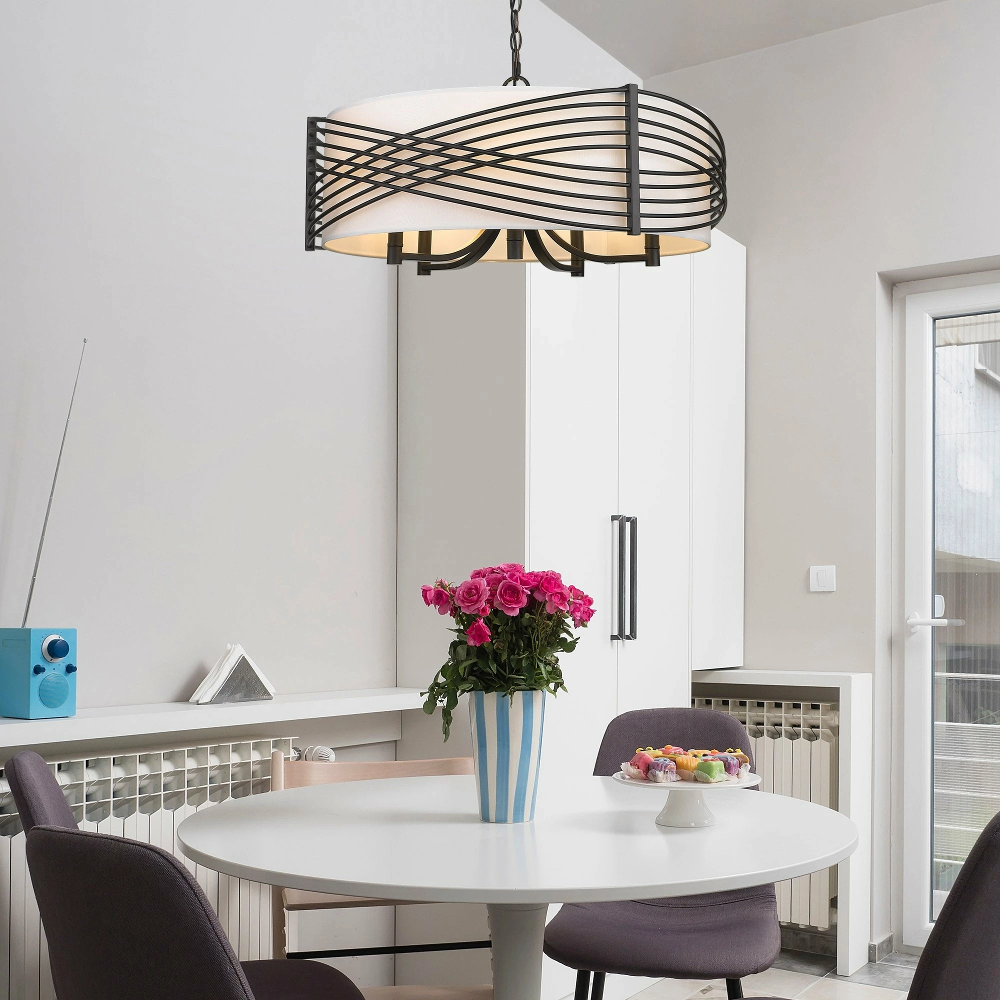 Promo 👏 Golden Lighting Zara 5 Light Chandelier - 29x12" 😍 - Image 3