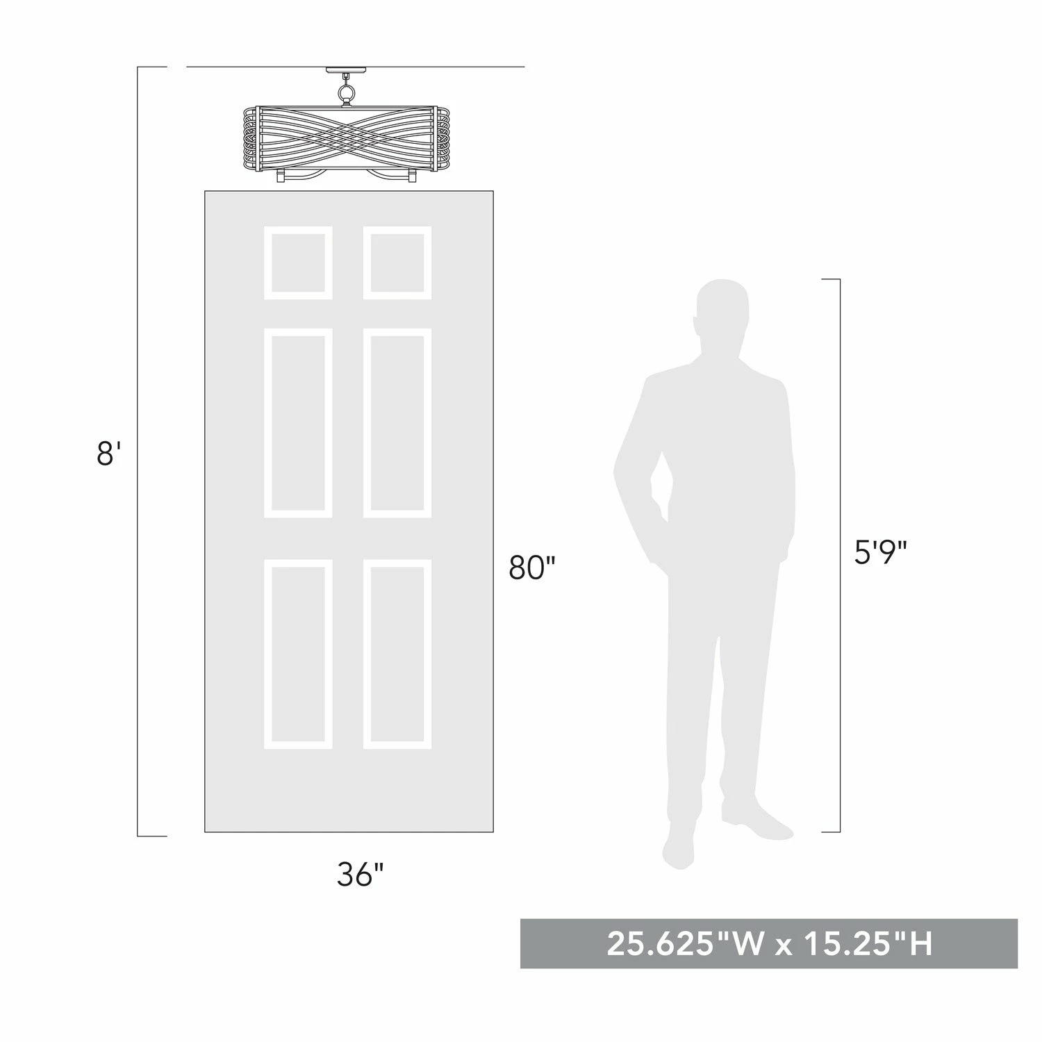 Best deal β¨ Golden Lighting Zara 5 Light Semi-Flush π― - Image 4