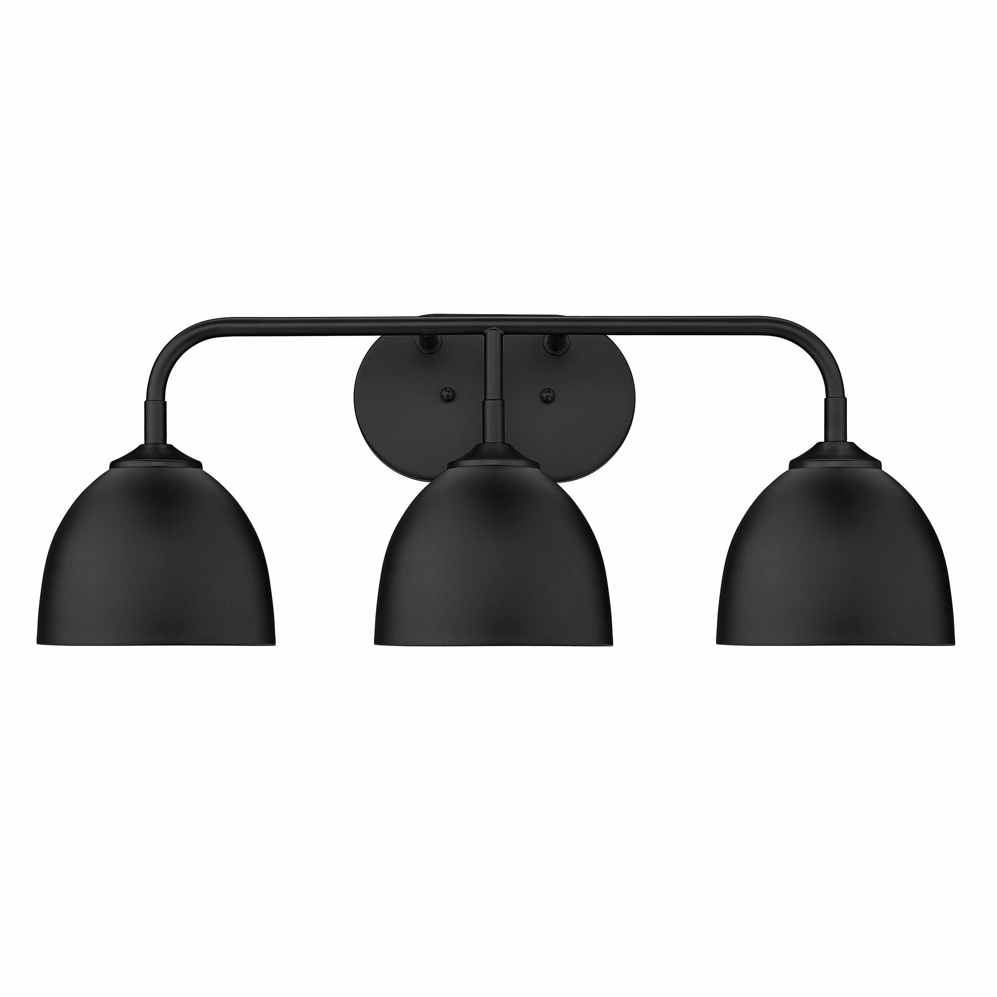 Buy βοΈ Golden Lighting Zoey 3-light Dome Shade Bath Vanity Pewter With Matte White π 4 Buy βοΈ Golden Lighting Zoey 3-light Dome Shade Bath Vanity Pewter With Matte White π - Image 2