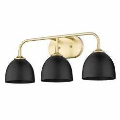 Buy βοΈ Golden Lighting Zoey 3-light Dome Shade Bath Vanity Pewter With Matte White π 29 Buy βοΈ Golden Lighting Zoey 3-light Dome Shade Bath Vanity Pewter With Matte White π -Golden Lighting Sales Zoey 3 Light Bath Vanity 12
