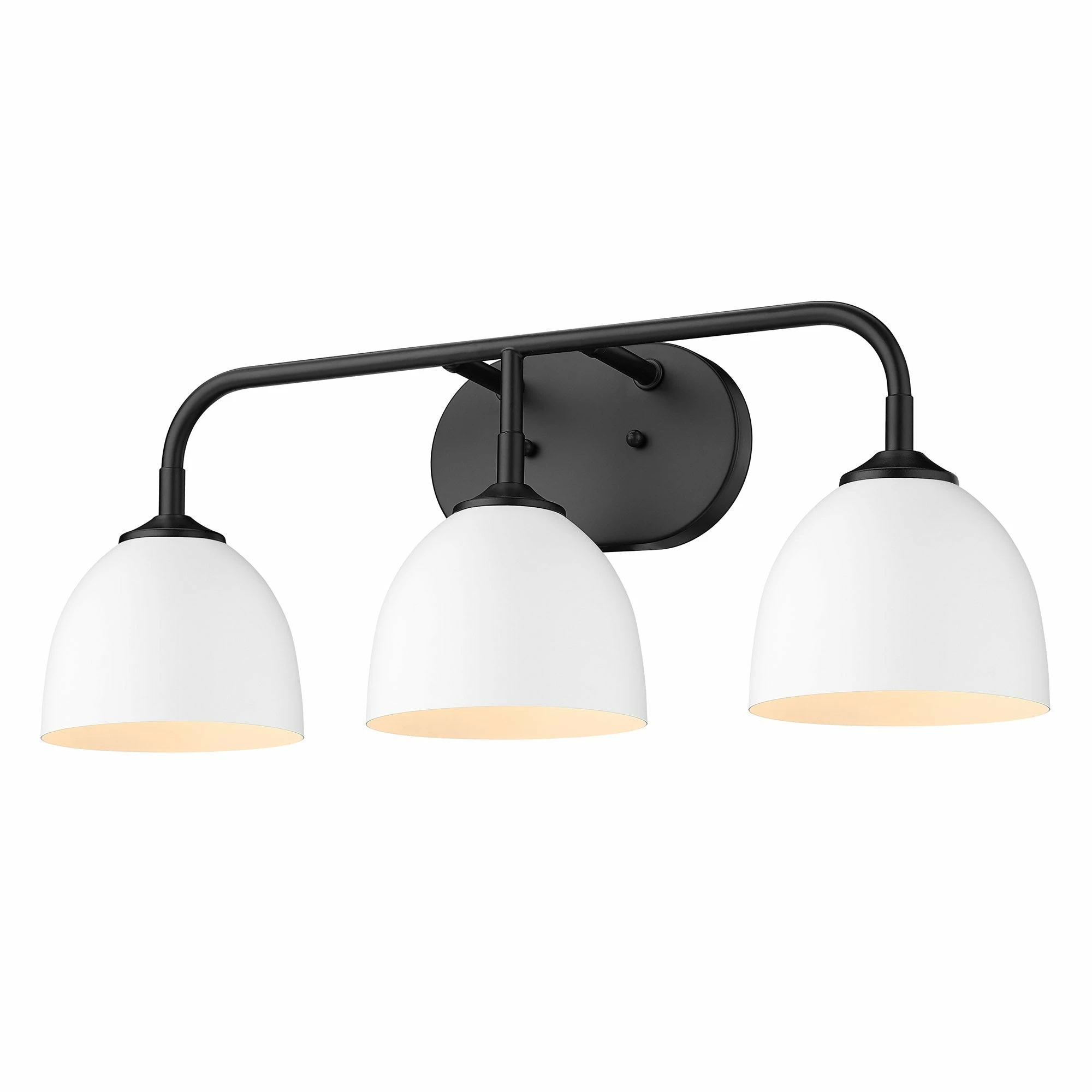 Buy βοΈ Golden Lighting Zoey 3-light Dome Shade Bath Vanity Pewter With Matte White π 16 Buy βοΈ Golden Lighting Zoey 3-light Dome Shade Bath Vanity Pewter With Matte White π - Image 14