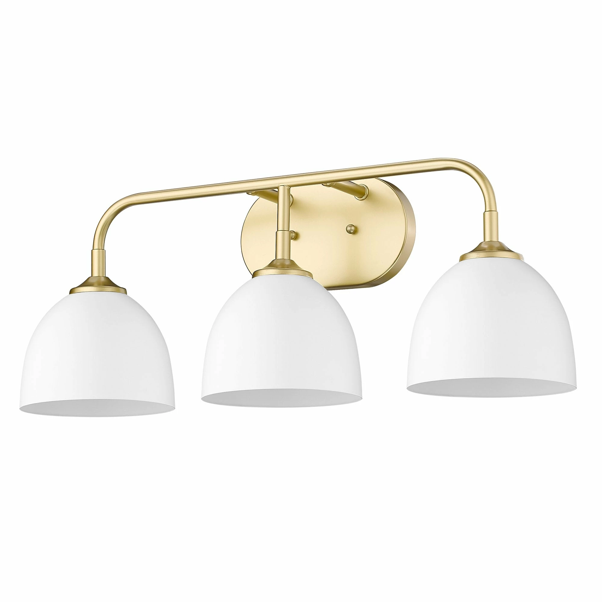 Buy βοΈ Golden Lighting Zoey 3-light Dome Shade Bath Vanity Pewter With Matte White π 9 Buy βοΈ Golden Lighting Zoey 3-light Dome Shade Bath Vanity Pewter With Matte White π - Image 7