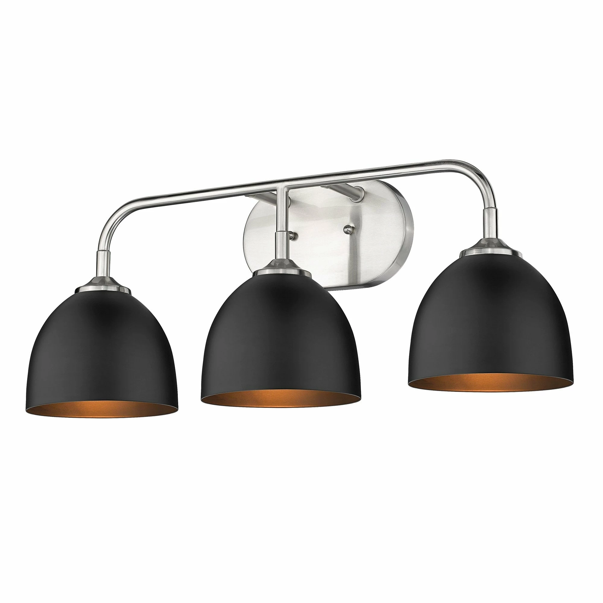 Buy βοΈ Golden Lighting Zoey 3-light Dome Shade Bath Vanity Pewter With Matte White π 10 Buy βοΈ Golden Lighting Zoey 3-light Dome Shade Bath Vanity Pewter With Matte White π - Image 8
