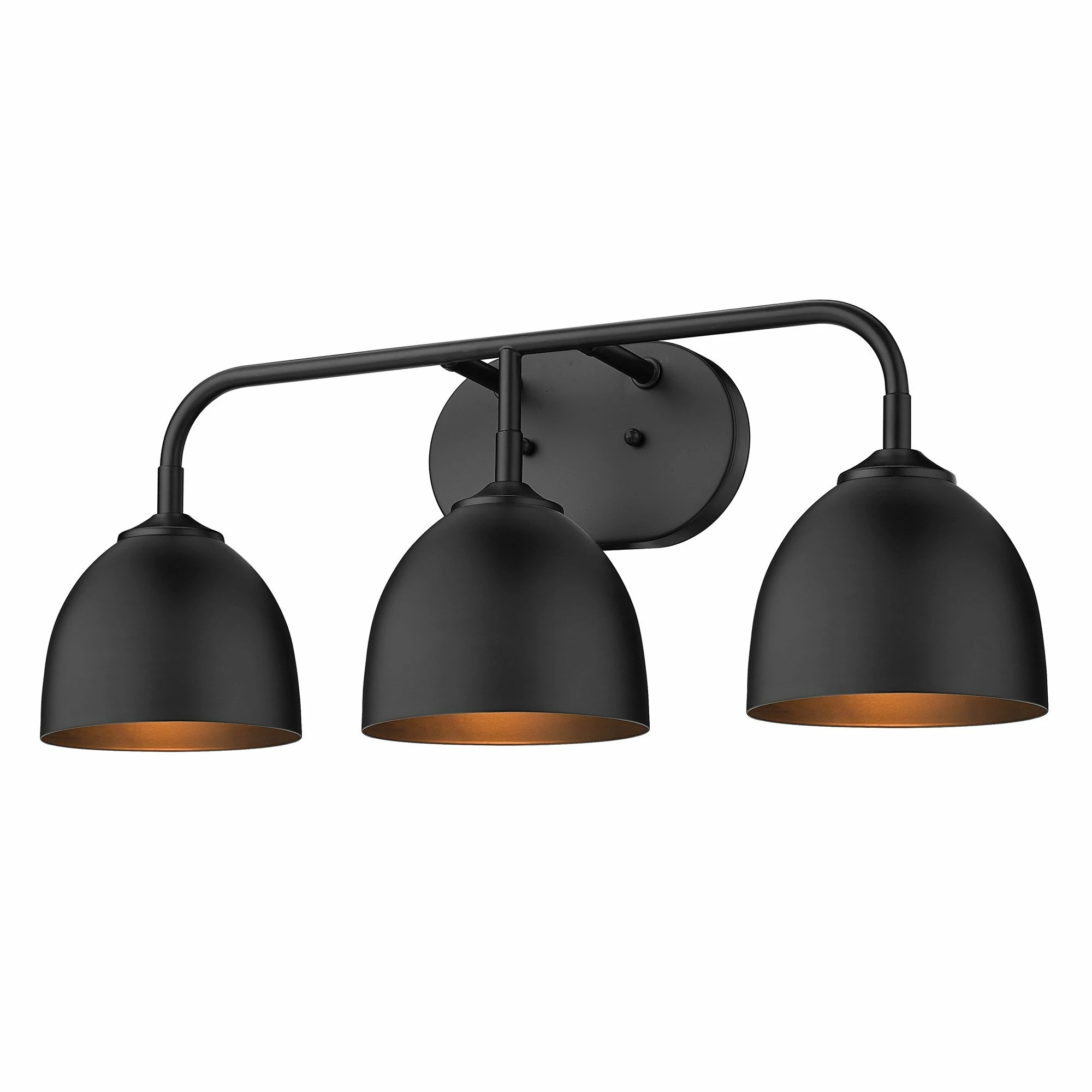 Buy βοΈ Golden Lighting Zoey 3-light Dome Shade Bath Vanity Pewter With Matte White π 3 Buy βοΈ Golden Lighting Zoey 3-light Dome Shade Bath Vanity Pewter With Matte White π